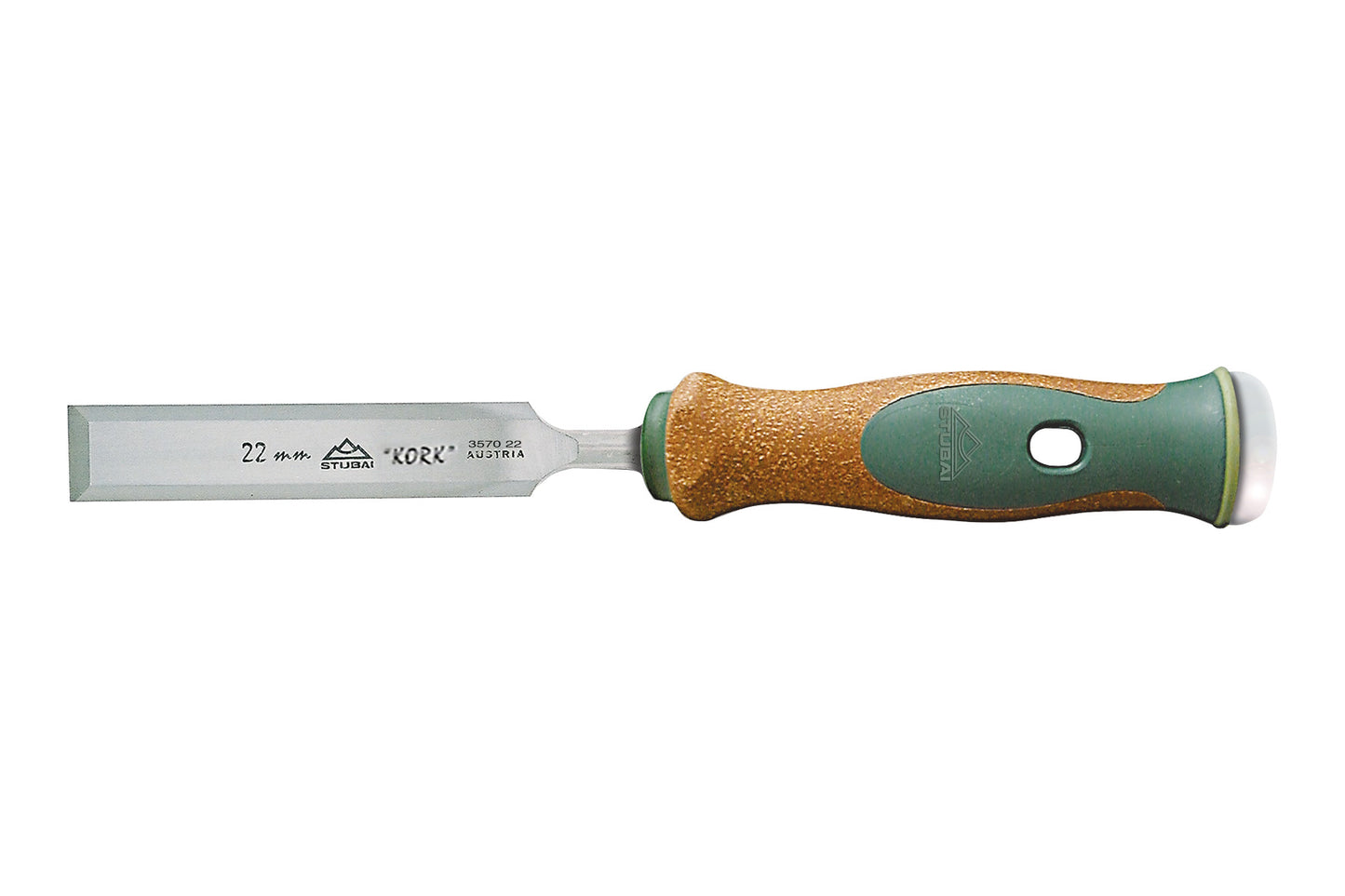 STUBAI Stemmeisen Set mit Korkgriff | 5-teilig (4/10/16/20/30 mm) in robuster Rolltasche | Stechbeitel mit rutschfestem KORK-Heft – ergonomisch, langlebig & präzise | Profi-Holzbearbeitung für Schreiner & Tischler
