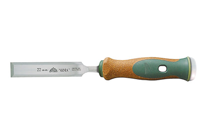 STUBAI Stemmeisen Set mit Korkgriff | 5-teilig (4/10/16/20/30 mm) in robuster Rolltasche | Stechbeitel mit rutschfestem KORK-Heft – ergonomisch, langlebig & präzise | Profi-Holzbearbeitung für Schreiner & Tischler