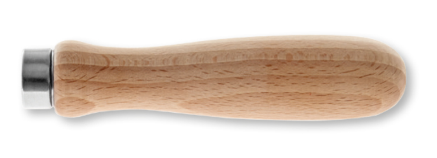 STUBAI Feilenheft 80 mm – ergonomischer Holzheftgriff aus Buchenholz, passend für Flach-, Rund- und Halbrundfeilen, sichere Handhabung, langlebig, ideal für Werkstatt, Handwerk, Hobby & Profi