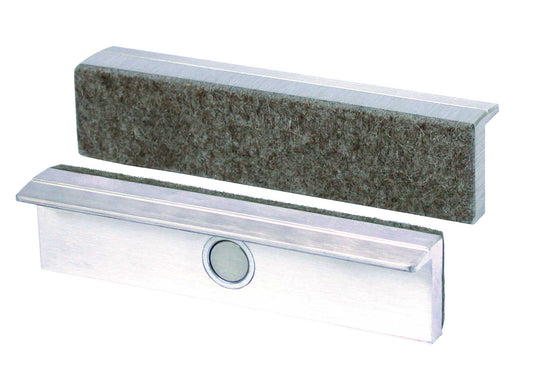 HEUER Magnet-Schutzbacke Typ Fi Schraubstock 115 mm,Aluminium-Filzbelag