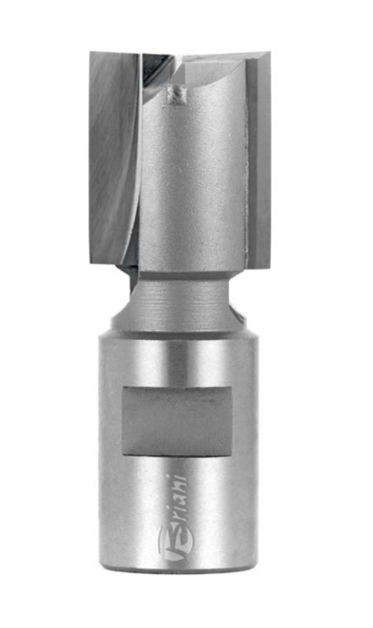 Nutfräser für Schlüsselloch M12 aus Hartmetall, Rechtslauf, Schneide 2+1, Arbeitslänge 25 mm, Gesamtlänge 60 mm, Schaft M12X1 mm, Ø 20 mm