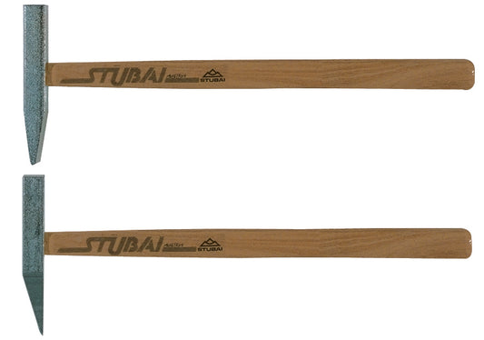STUBAI Fliesenhammer mit Stiel verz. flach 75 g