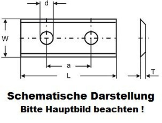 10 Standard Wendeschneidplatten mit 4 Schneidkanten 50x10x1,7x37mm T03SMG