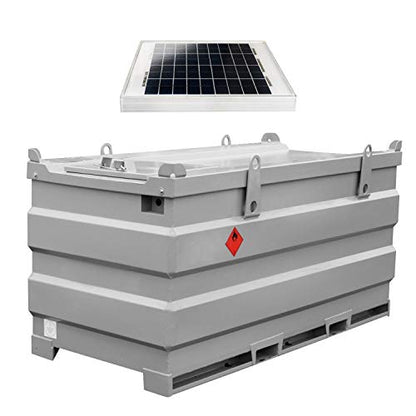 Pressol mobiSTEEL-2000 l-doppelwandig, Stahl-mit Solarpumpenset-10 W