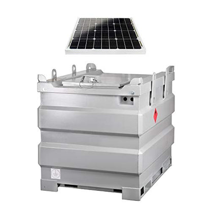 Pressol mobiSTEEL-1000 l-doppelwandig, Stahl-mit Solarpumpenset-30 W