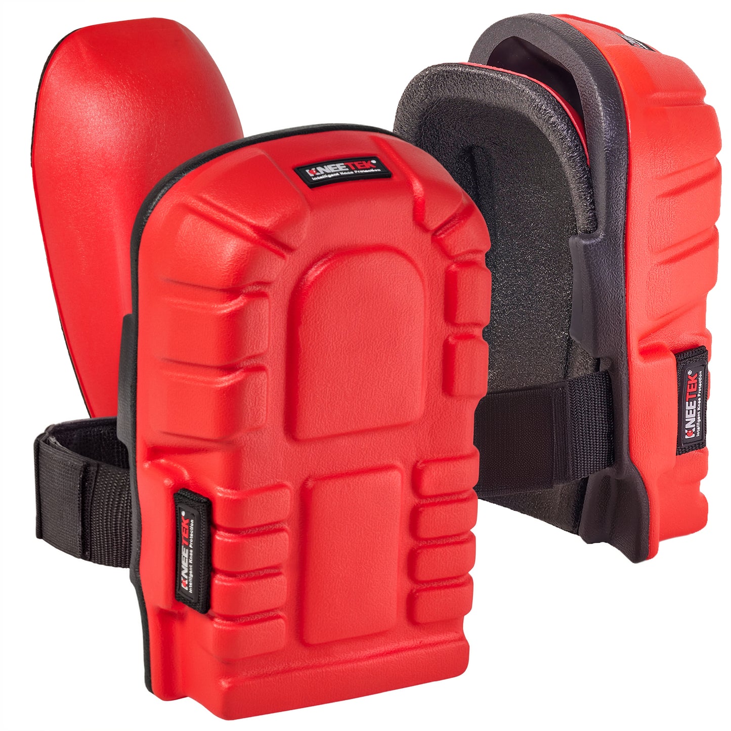 Kneetek WaveX - Knieschoner für Estrich-, Boden- und Fliesenleger, Maximale Druck- und Stoßdämpfung, kein Einschneiden, Einheitsgröße S-L, geprüft nach EN 14404, 1 Paar