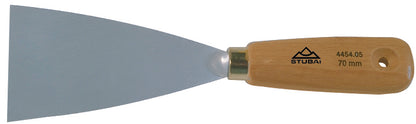 STUBAI 445403 Malerspachtel 50 mm – konisch geschliffenes Blatt, Holzheft & Aufhängeloch – 70 g – Profi-Spachtel zum Glätten, Spachteln & Ausbessern – langlebige Qualität – Made in Austria