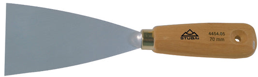 STUBAI 445403 Malerspachtel 50 mm – konisch geschliffenes Blatt, Holzheft & Aufhängeloch – 70 g – Profi-Spachtel zum Glätten, Spachteln & Ausbessern – langlebige Qualität – Made in Austria