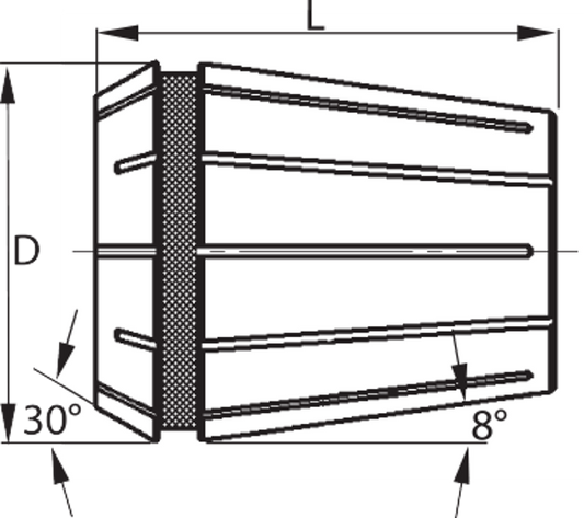Präzisionsspannzange 7mm für 470E (ER32)