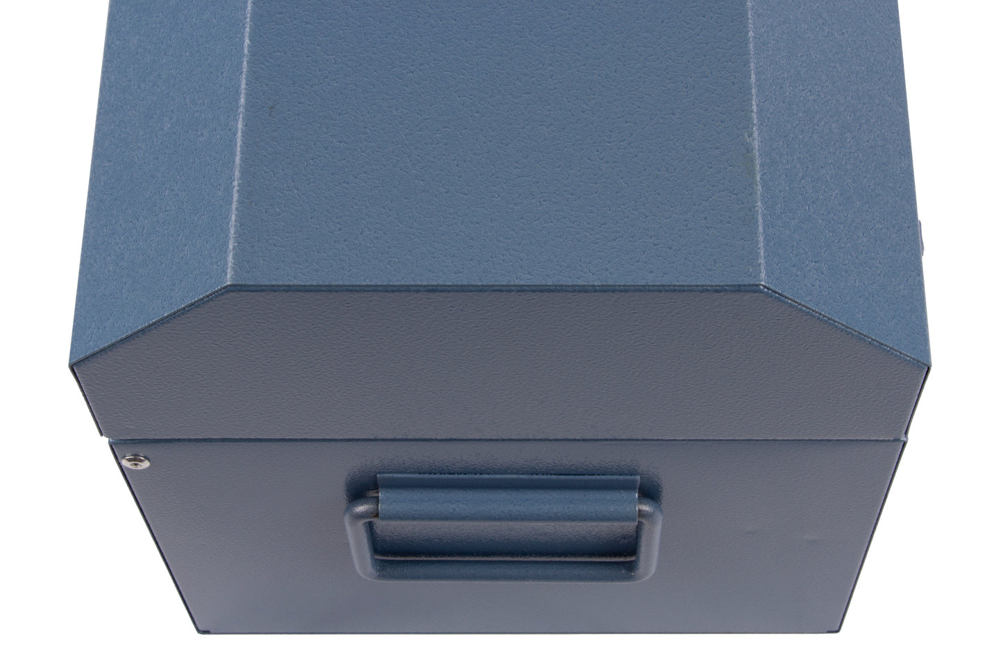STUBAI Spengler-Werkzeugkoffer Nr. 4994 10 | 55x25x30 cm mit herausnehmbarem Einsatz & Vorrichtung zum Einhängen in Dachlattung | Stahlblech, blau lackiert, 0,7–0,8 mm Blechstärke