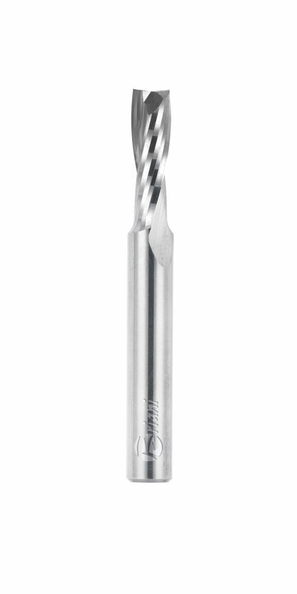 Schlichtfräser aus Vollhartmetall - Rechtslauf, Schneide 2, Positiv, Arbeitslänge 6 mm, Gesamtlänge 50 mm, Schaft 6 mm, Ø 2 mm