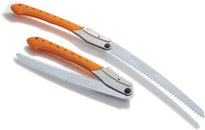 SILKY Bigboy  Klappsäge gelber Griff | 360 mm Sägeblatt | Mirai-Me Verzahnung 6,5 Zähne/30 mm | japanische Zugsäge | hartverchromt | ergonomischer Gummigriff | leistungsstarke Astsäge