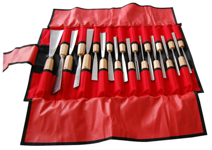 Stubai Schnitzwerkzeug-Set 20-teilig – Profi-Schnitzsatz mit geraden und schrägen Balleisen, Flacheisen, Hohleisen, 1 mm & 2 mm – präzise Holzschnitzerei – Made in Austria