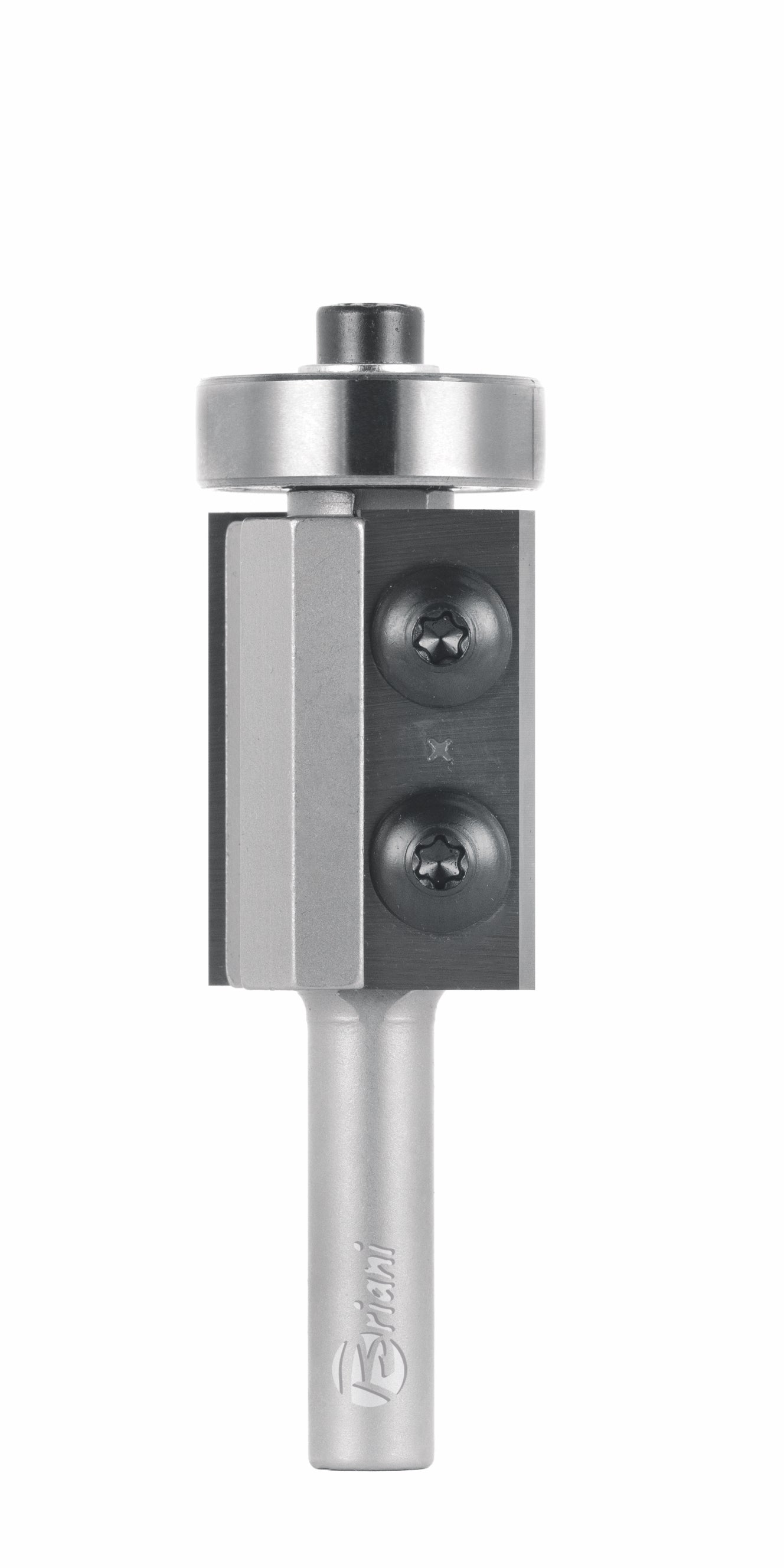 Bündigfräser aus Hartmetall mit Kugellager und Wendemesser - Rechtslauf, Schneide 2, Arbeitslänge 19,5 mm, Gesamtlänge 60 mm, Schaft 8 mm, Ø 16 mm
