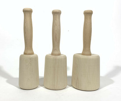 Stubai Bildhauerklüpfel | Holzschlegel   konisch | 70 mm | Länge: 290 mm | Gewicht: 400 g | Naturbuche gedrechselt | Holzhammer für Schnitzarbeiten | Schnitzhammer & Klopfwerkzeug zum Künstlerwerkzeug