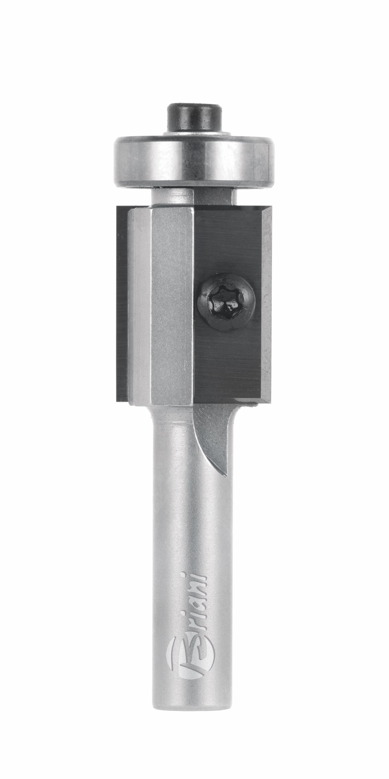 Bündigfräser aus Hartmetall mit Kugellager und Wendemesser - Rechtslauf, Schneide 2, Arbeitslänge 12 mm, Gesamtlänge 55 mm, Schaft 8 mm, Ø 22 mm