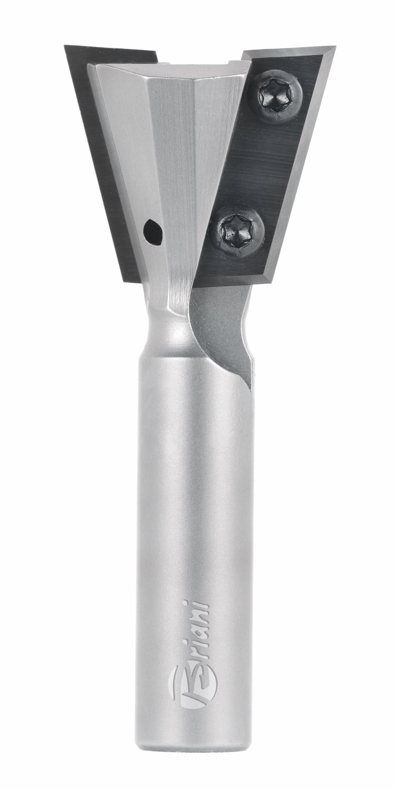 5° Zinkenfräser mit Wendemesser aus Hartmetall, Rechtslauf, 2 Schneiden,  Arbeitslänge 27,5 mm, Gesamtlänge 60 mm, Schaft 8 mm, Ø 22 mm