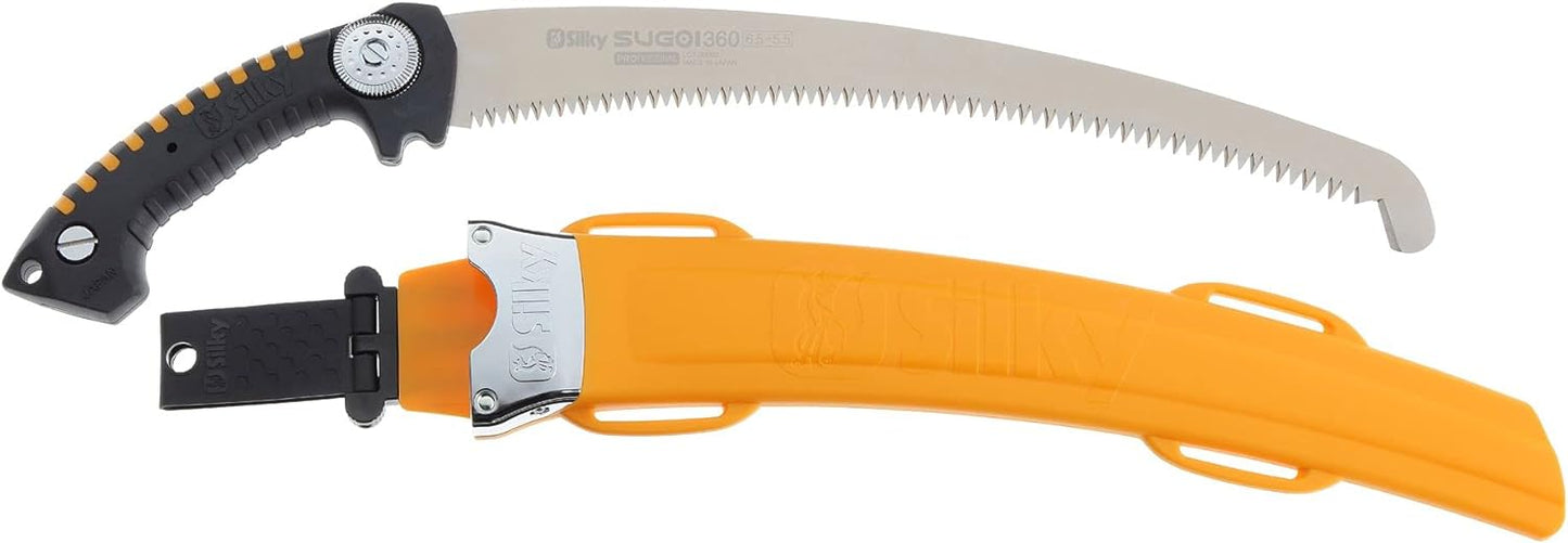 SILKY Profi-Baumsäge Sugoi 420 mm | gebogenes Sägeblatt, 6,5 Zähne/30 mm grob | Mirai-Me Verzahnung nachschärfbar | ergonomischer Gummigriff | präzise Zugsäge für Baumpflege
