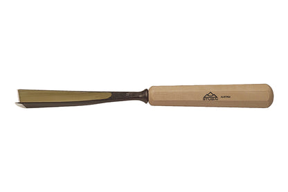 STUBAI Schnitzersatz S520 | 5-teiliges Schnitzwerkzeug-Set in Rolltasche | Enthält Balleisen 20 mm, Flacheisen 16 mm, Hohleisen 10 mm & 6 mm, Gaißfuß 6 mm | Für Anfänger & Fortgeschrittene