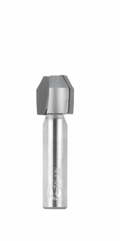 Fase Bündigfräser aus Hartmetall, Rechtslauf, Schneide 2, Arbeitslänge 12 mm, Gesamtlänge 42 mm, Schaft 6 mm, Ø 12 mm