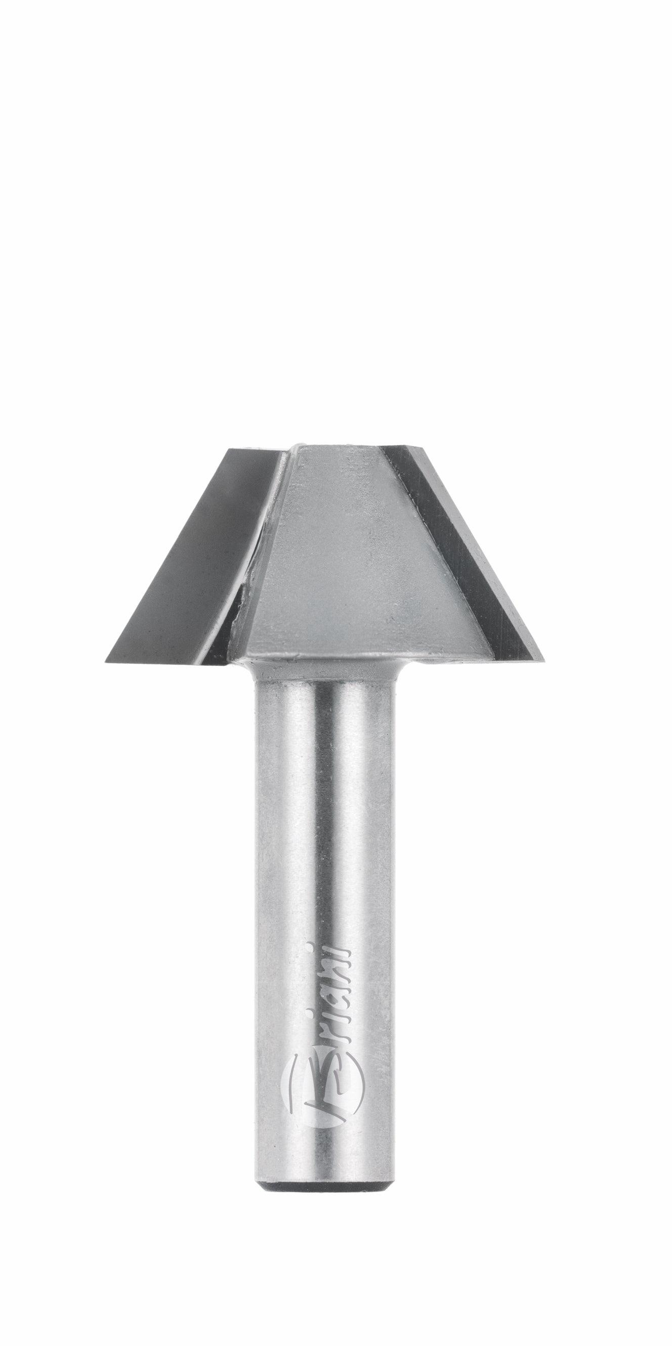 Fasefräser aus Hartmetall, Rechtslauf, Schneide 2, Arbeitslänge 14 mm, Gesamtlänge 45 mm, Schaft 8 mm, Ø 24 mm