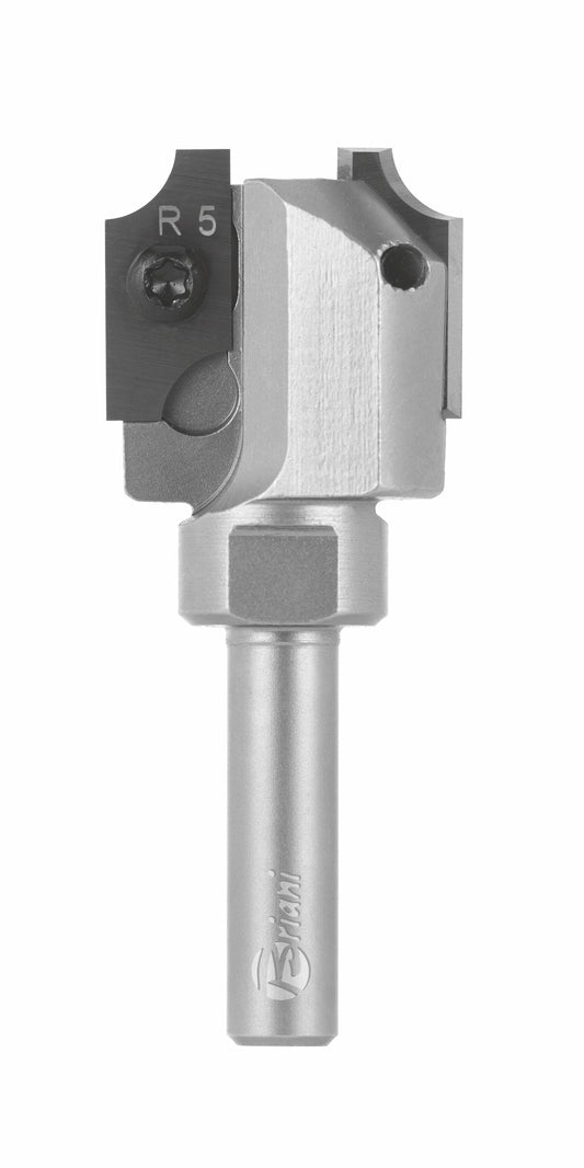 Viertelstabfräser mit Wendemesser aus Hartmetall, Rechtslauf, Schneide 2, Arbeitslänge 24,5 mm, Gesamtlänge 80 mm, Schaft 12 mm, Ø 32 mm