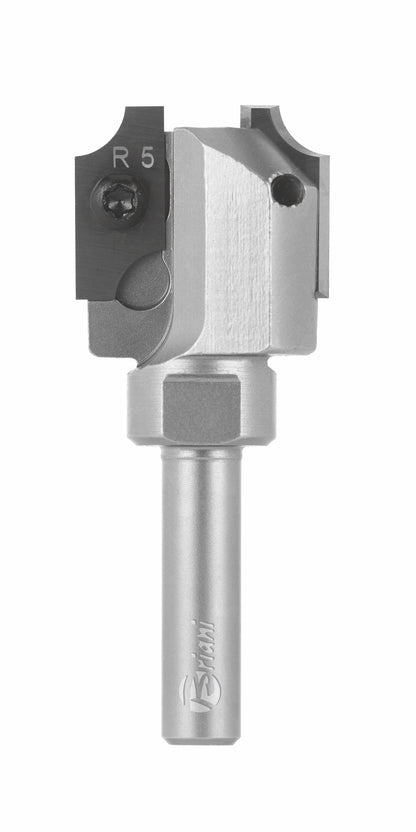 Viertelstabfräser mit Wendemesser aus Hartmetall, Rechtslauf, Schneide 2, Arbeitslänge 19,5 mm, Gesamtlänge 75 mm, Schaft 12 mm, Ø 26 mm