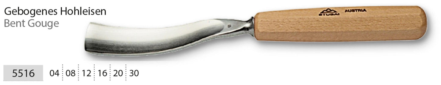 STUBAI Stechbeitel lang poliert  Form 16 20 mm