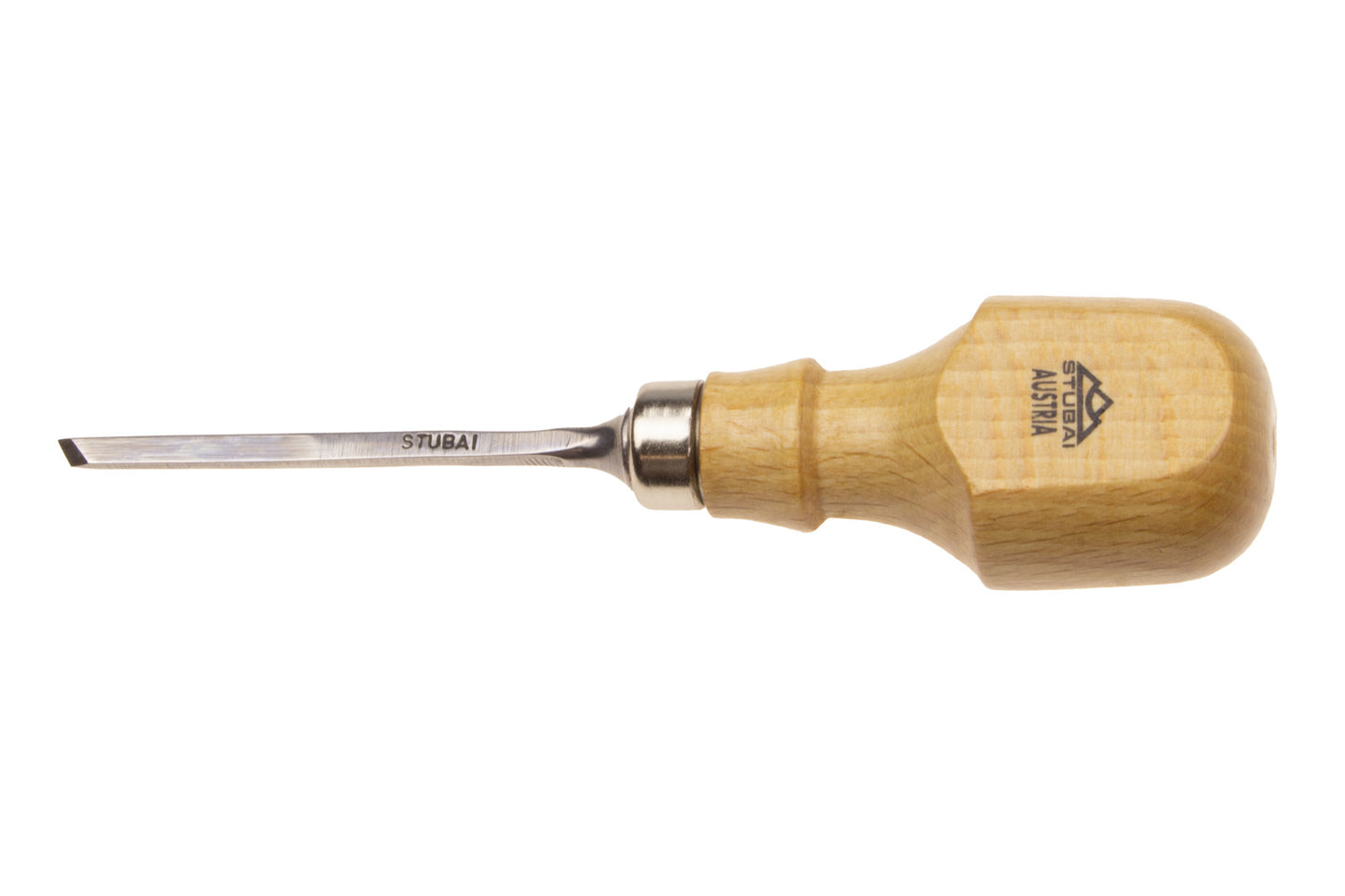 Stubai Gerades Mikro-Balleisen, schräg 3 mm, Palm Chisel Heft