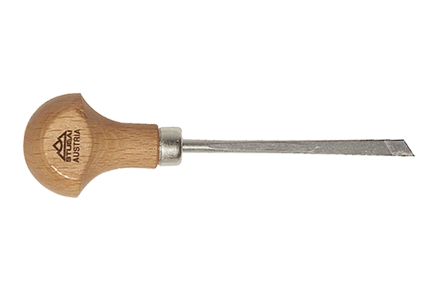 STUBAI S580 Mikro Schnitzeisen-Satz 4-tlg. | Set für feine Holzschnitzerei, Reliefs & kleine Figuren | 4 Mini-Schnitzeisen aus Werkzeugstahl mit Holzheften | Präzisionswerkzeuge in Rolltasche