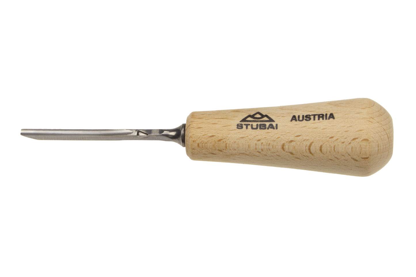 Stubai Gerades Mikro-Hohleisen 12 mm, Birne Heft