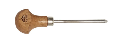 STUBAI Gerades Mikro-Hohleisen 4 mm – Einseitig geschliffen – Spezialgriff für präzise Führung – Ideal für Linolschnitte, Holzschnitte & feine Schnitzarbeiten – Profiqualität Made in Austria
