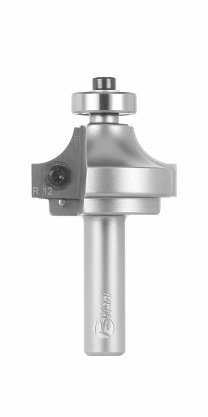 Viertelstabfräser mit Wechselplatten und Kugellager aus Hartmetall, Rechtslauf, Schneide 2, Arbeitslänge 18 mm, Gesamtlänge 66 mm, Schaft 12 mm, Ø 43 mm