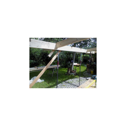 PIHER Lastenstange 155-290cm im Set mit 2 Abstützplatten, 2 Schnellspannern und einer Tragetasche | Von 155 cm bis 200 cm: 350 kg |  Anti-Rutschunterlagen