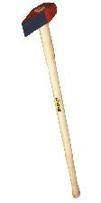 FIVEL Spalthammer, 3000 g, 65x185 mm, Hickory-Stiel – für Brennholz & Spaltkeile · Forst & Garten