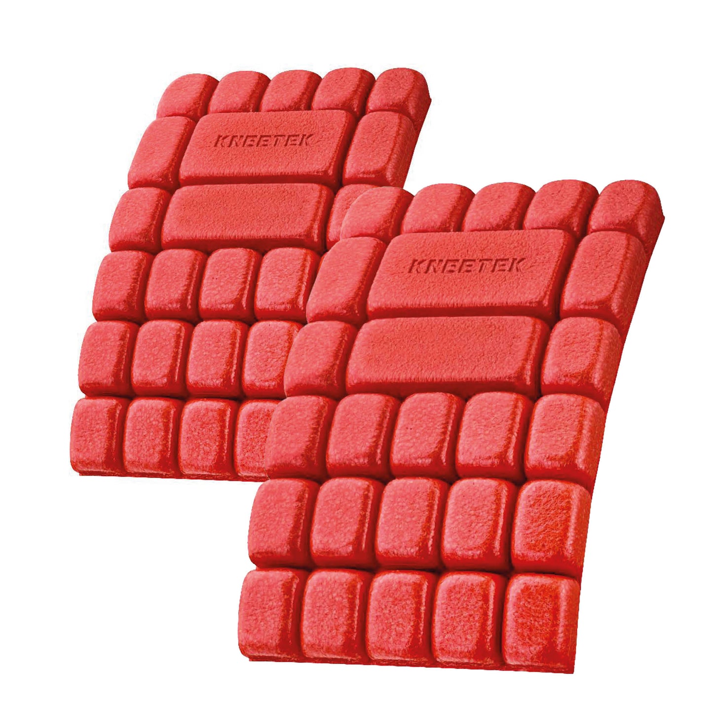 Kneetek Kniepolster MultiPad | 250 x 150 x 20mm | 2 Stück, 40g, rot | optimaler Schutz in Kombination mit Arbeitshose | Knieschutzpolster geeignet für Klempner, Elektriker, Fliesenleger, Handwerker