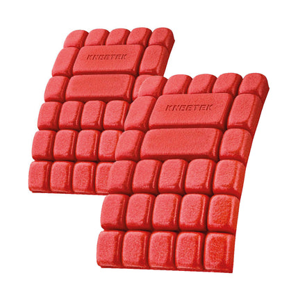 Kneetek Kniepolster MultiPad | 250 x 150 x 20mm | 2 Stück, 40g, rot | optimaler Schutz in Kombination mit Arbeitshose | Knieschutzpolster geeignet für Klempner, Elektriker, Fliesenleger, Handwerker