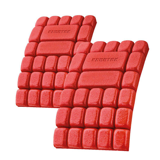 Kneetek MultiPad rot/rot - Einlege-Kniepolster | für Arbeitshosen | wasserabweisend | 250 x 150 x 20mm | 2 Stück, 40g | Einheitsgröße