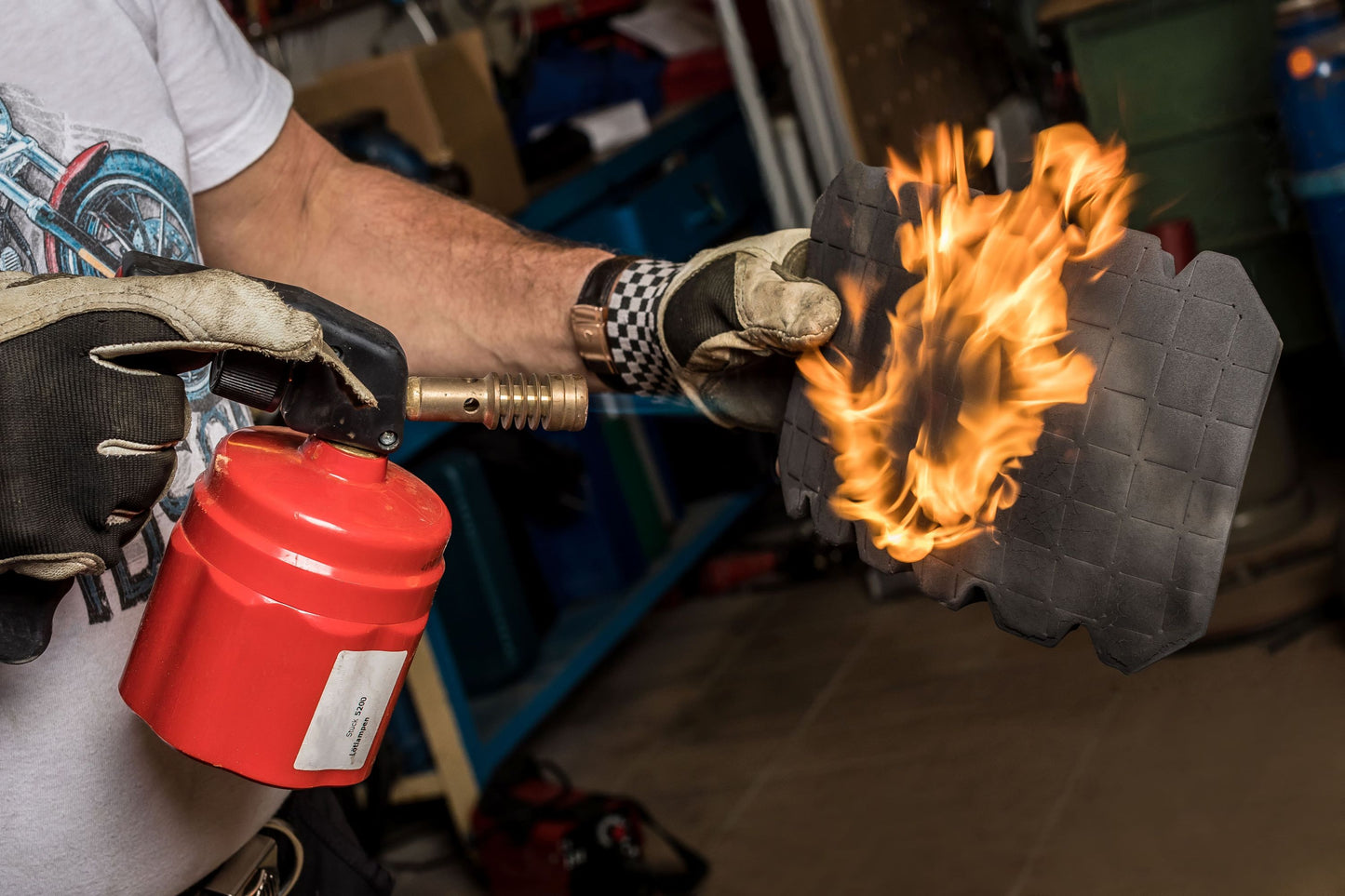 KNEETEK Kniepolster Universal Maxi 16 | 245x150x16mm| schwer entflammbar | optimaler Knieschutz in Kombination mit Arbeitshose | Knieschutzpolster geeignet für Feuerwehr Starkstromelektriker 1 Stück