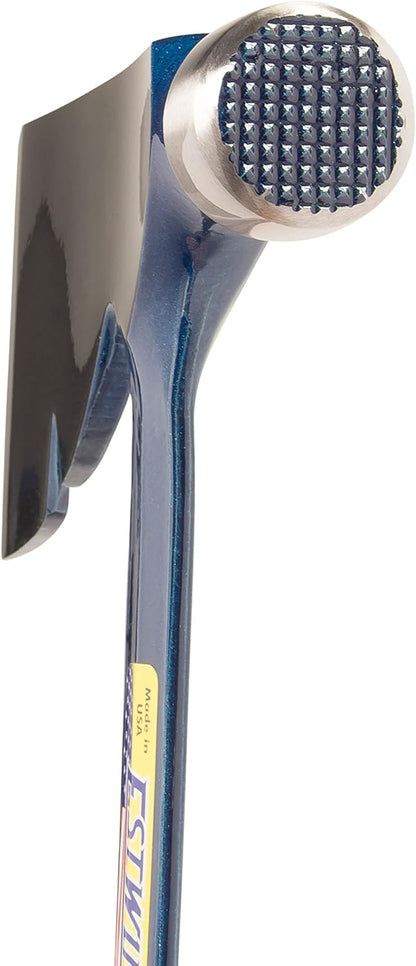 ESTWING Zimmermansbeil Lang mit Vinylgriff, 90mm 1010g, geraute Bahn | Praktischer Nagelzieher integriert | Ideal für Holzarbeiter, Blockhausbauer, Zimmerleute, Dachdecker, Schreiner