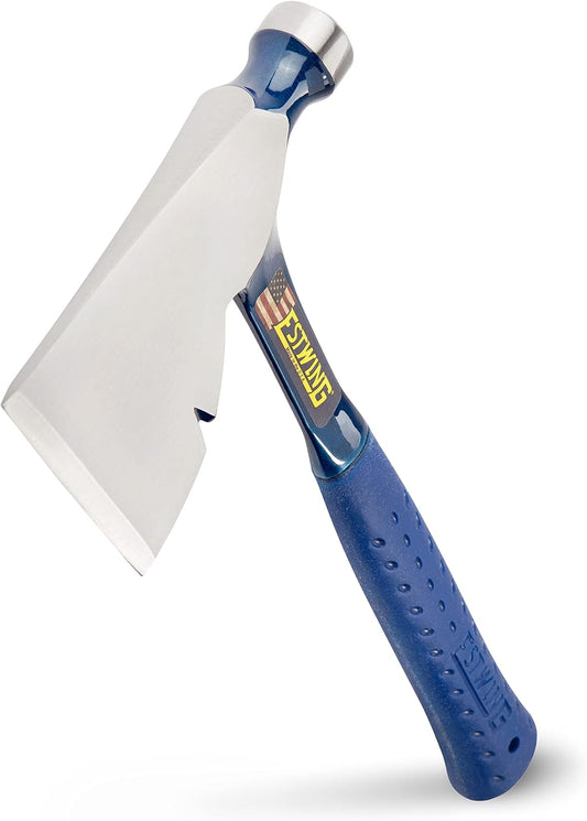 ESTWING Zimmermannsbeil 880 g | 90 mm Schneide | 330 mm Länge | Aus einem Stück geschmiedet | Glatte Bahn | Shock Reduction Grip® | Profi-Beil für Handwerker & Heimwerker | Made in USA