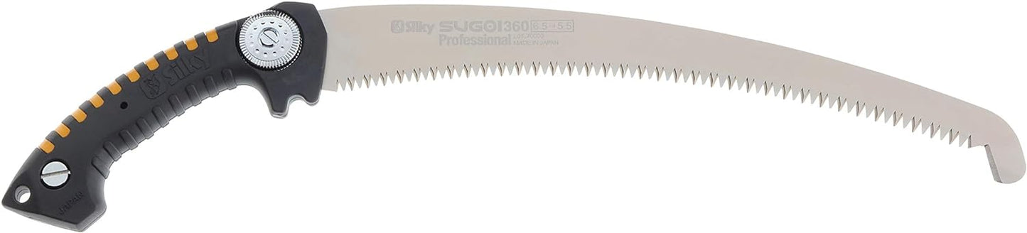SILKY Profi-Baumsäge Sugoi 420 mm | gebogenes Sägeblatt, 6,5 Zähne/30 mm grob | Mirai-Me Verzahnung nachschärfbar | ergonomischer Gummigriff | präzise Zugsäge für Baumpflege