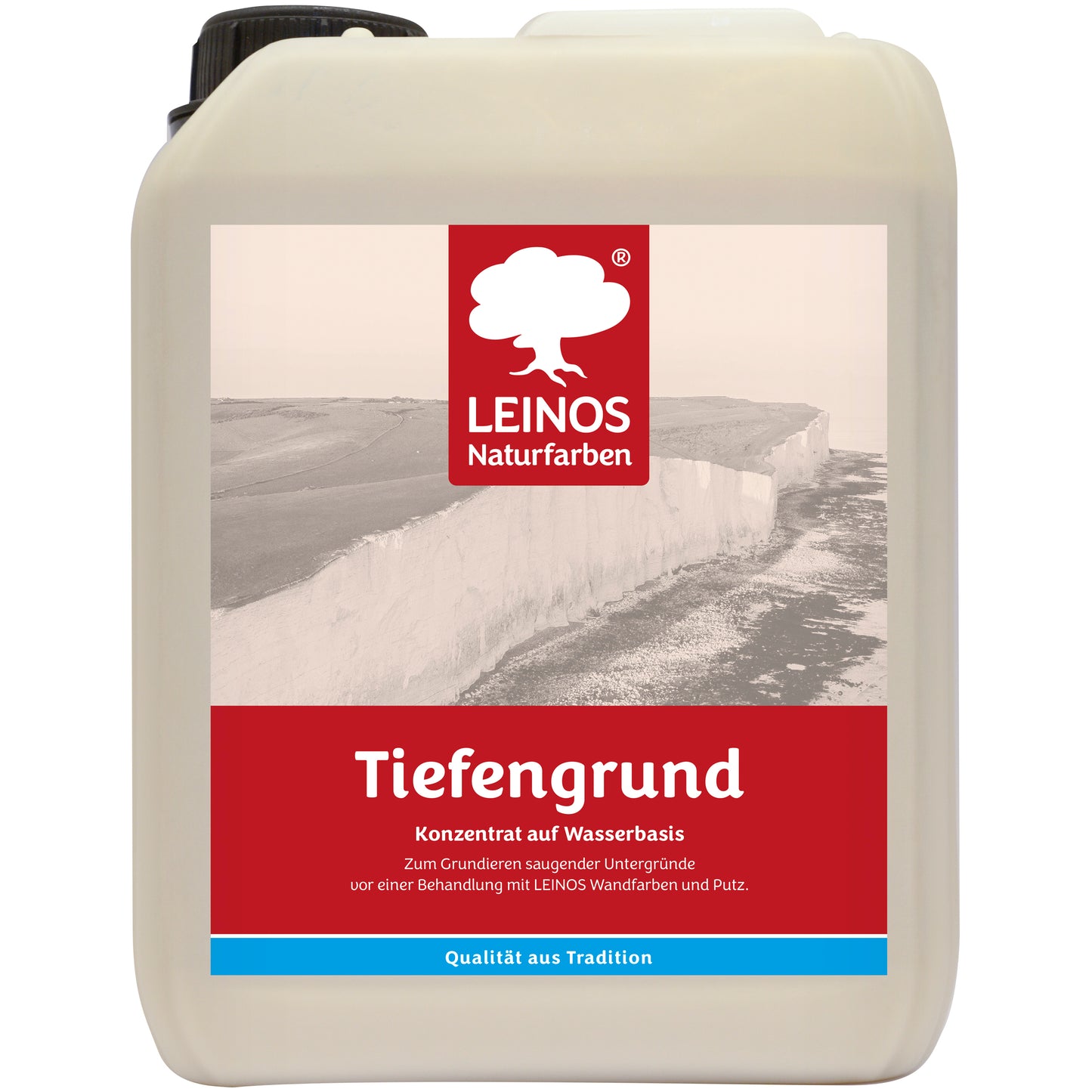 LEINOS Tiefengrund 620 10 Liter  – natürliche Grundierung für stark saugende Untergründe | Transparent, hoch dampfdurchlässig | Vorbereitung für Wandfarbe & Putz | 1L reicht für bis zu 25 m²