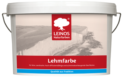 LEINOS Lehmfarbe 655 – 10L | Lösemittelfreie Naturfarbe für Lehm, Putz, OSB & Raufaser | Matt, atmungsaktiv & feuchtigkeitsregulierend | Schimmelvorbeugend | Innenbereich