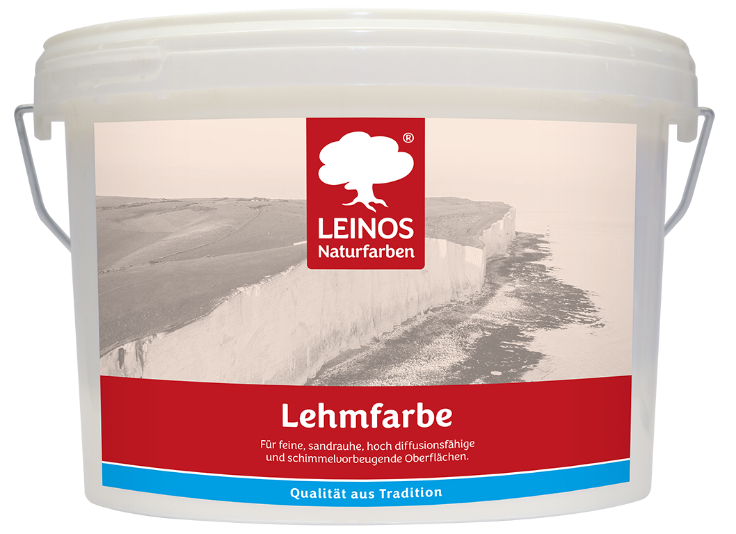 LEINOS Lehmfarbe 655 – 2,5 L | Lösemittelfreie Naturfarbe für Lehm, Putz, OSB & Raufaser | Matt, atmungsaktiv & feuchtigkeitsregulierend | Schimmelvorbeugend | Innenbereich