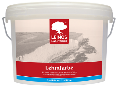 LEINOS Lehmfarbe 655 – 2,5 L | Lösemittelfreie Naturfarbe für Lehm, Putz, OSB & Raufaser | Matt, atmungsaktiv & feuchtigkeitsregulierend | Schimmelvorbeugend | Innenbereich