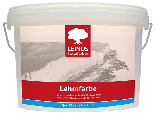 LEINOS Lehmfarbe 655 – 10L | Lösemittelfreie Naturfarbe für Lehm, Putz, OSB & Raufaser | Matt, atmungsaktiv & feuchtigkeitsregulierend | Schimmelvorbeugend | Innenbereich