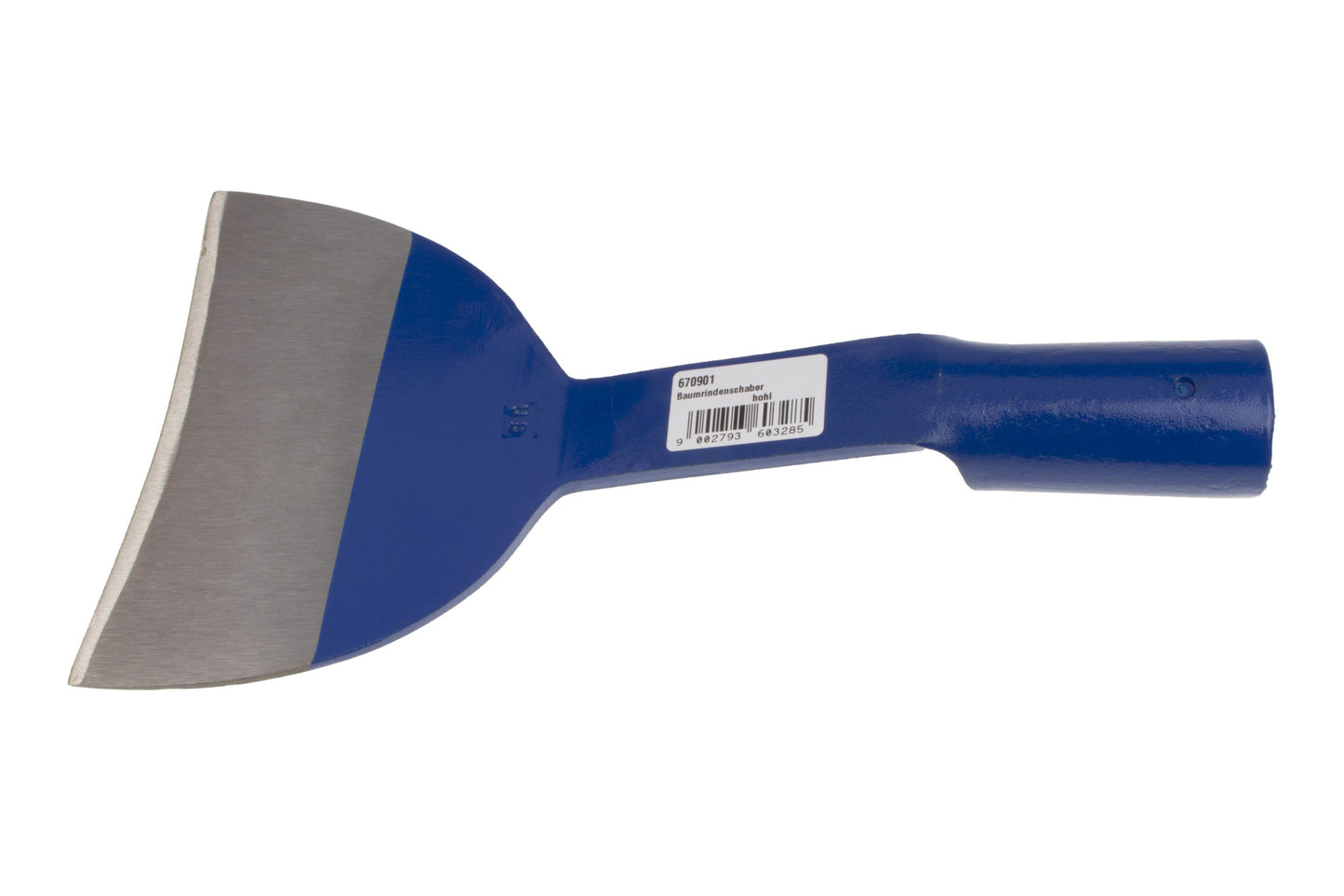 Stubai Baumrindenschaber „Tiroler Form“ 150 mm – geschmiedet, geschliffen, poliert & lackiert – Tülle verschweißt für Stiele Ø 30 mm – geschwungene Klinge – Forstwerkzeug zur Entrindung