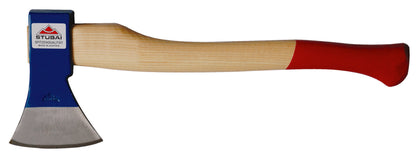 STUBAI Haushaltsbeil mit Stiel 450 mm, 1000 g – Im Gesenk geschmiedet, geschliffen und poliert – Stabiler Eschenholzstiel – Kraftvolles Universalbeil für Bau, Garten, Holzspalten und Heimwerken