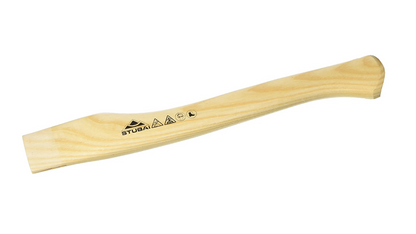 STUBAI Ersatzstiel für Küchenbeil 6722 – 340 mm geschweifter Stiel aus Buchenholz – Ergonomisch geformt, robust und langlebig – Passend für Beilköpfe bis 600 g – Ersatz-Holzstiel ohne Keil